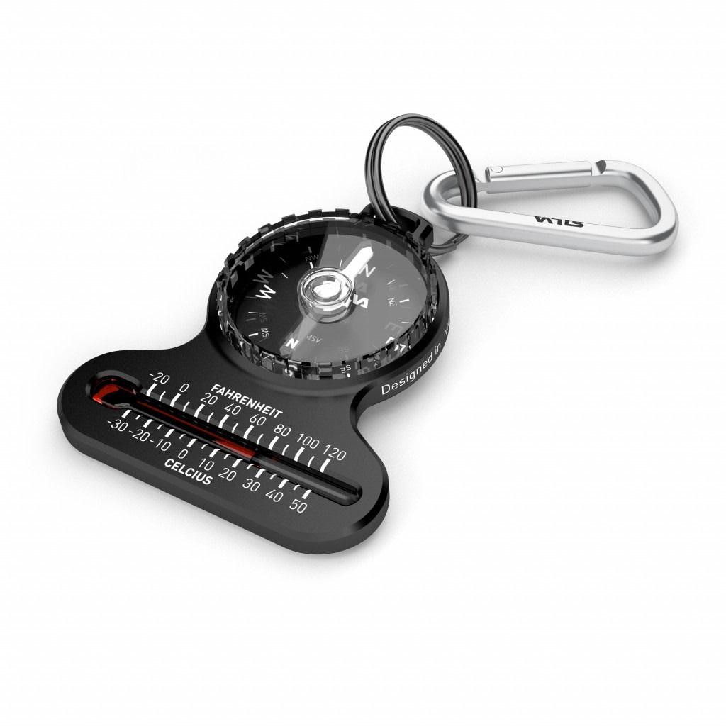 Silva Pocket Compass – liten reservkompass med inbyggd termometer