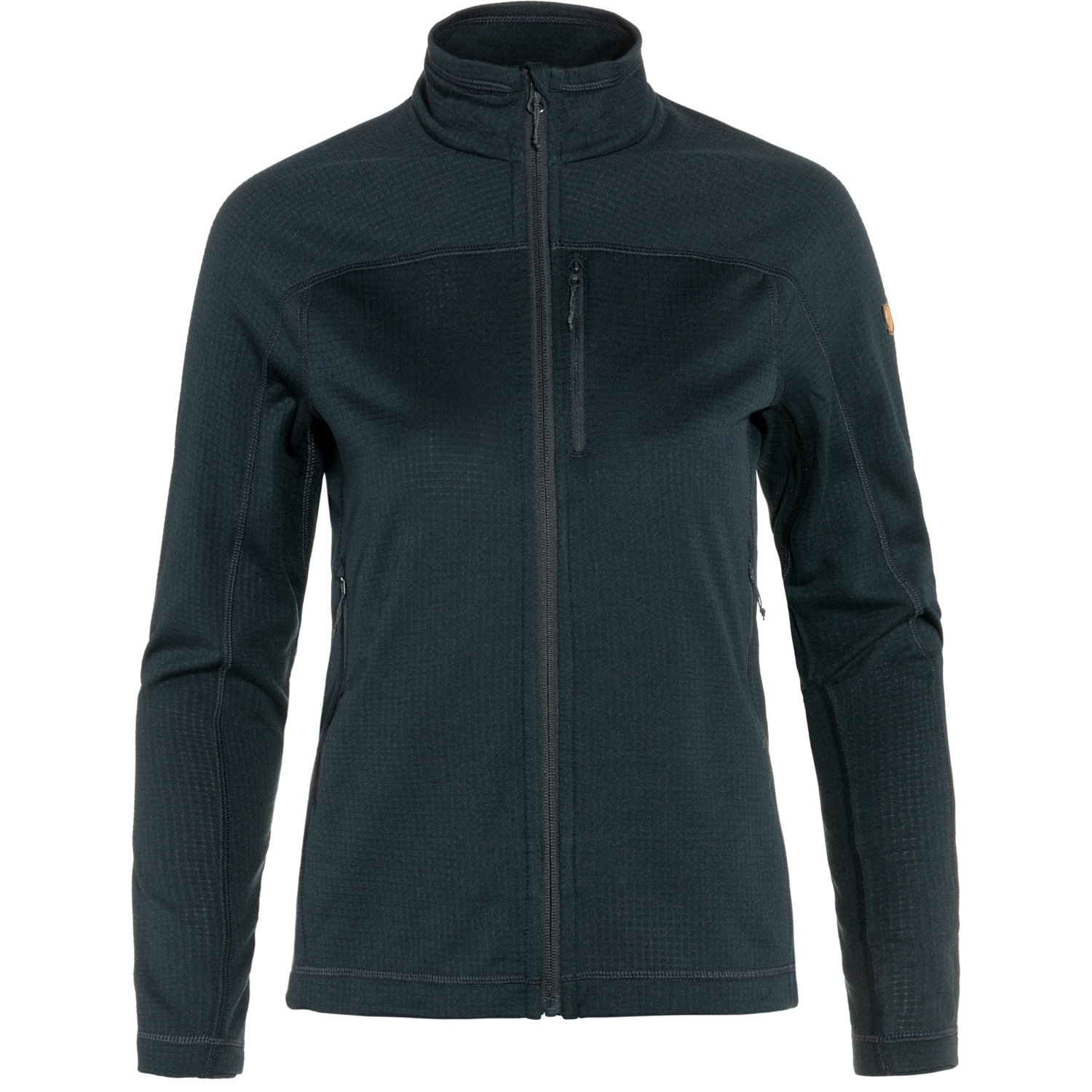 Fjällräven Abisko Lite Fleece Jacket dam i mörkblå – lätt fleecejacka för vandring