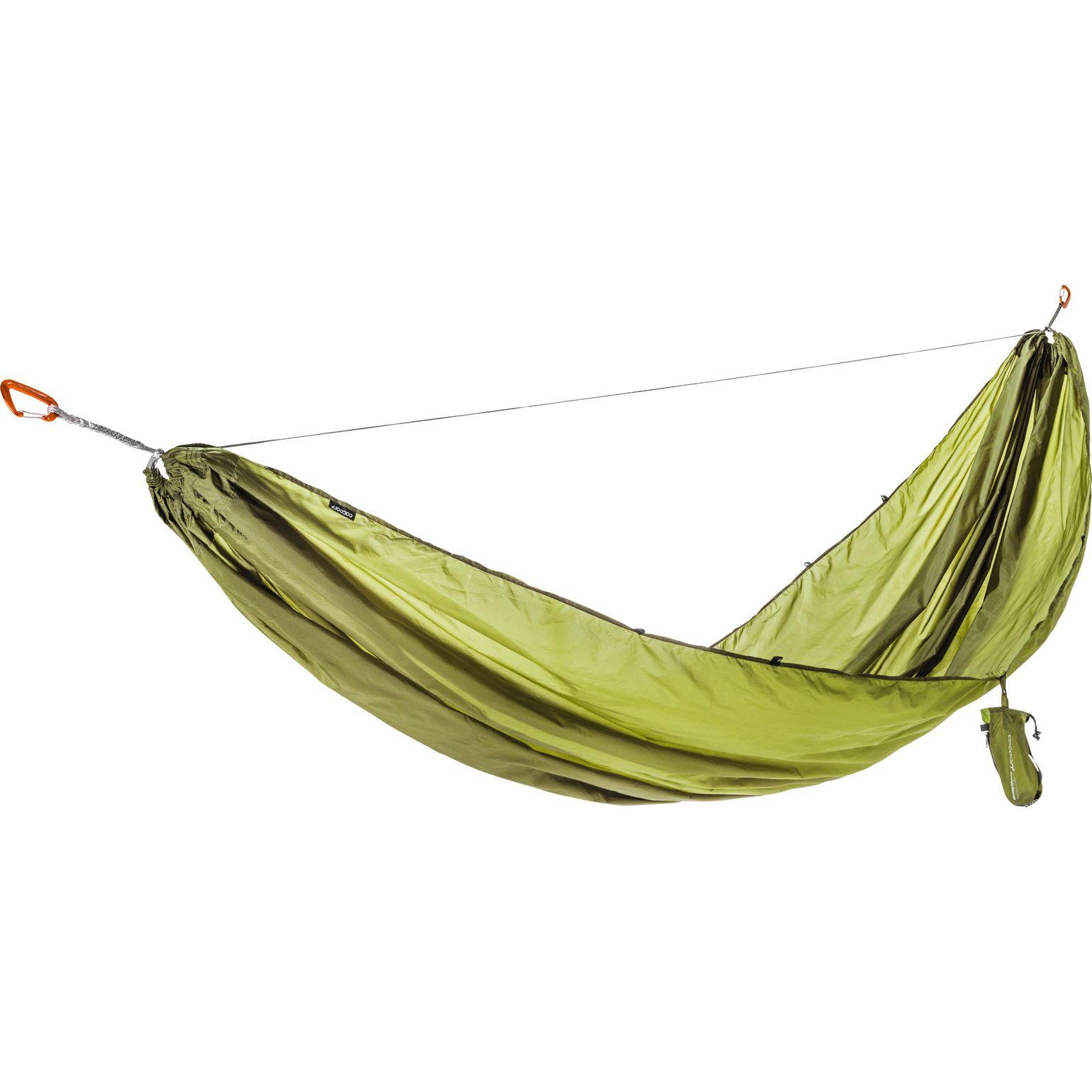 Cocoon Ultralight Hammock i olivgrönt, ultralätt ripstop nylon hängmatta