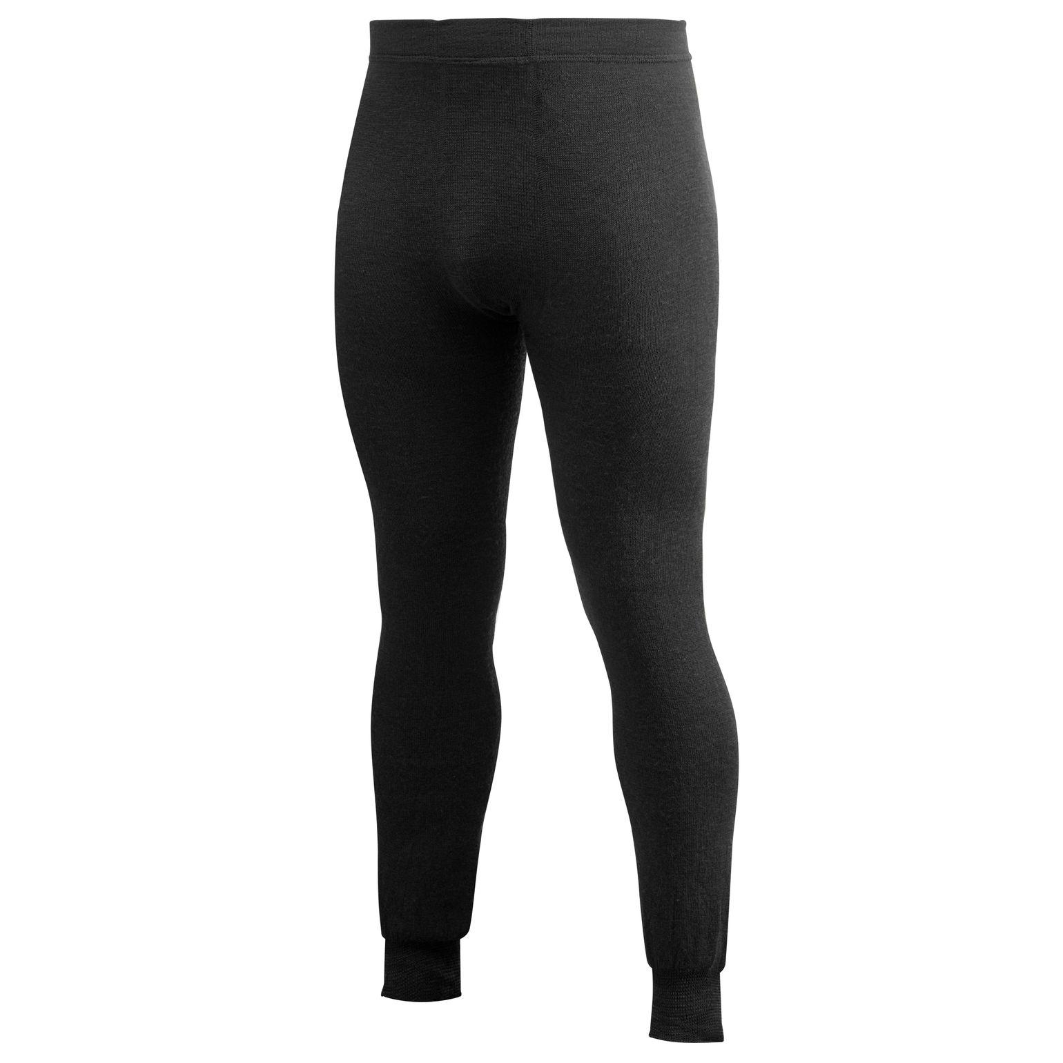 Woolpower Long Johns 400 i svart – tjockt ullunderställsbyxa för vinter och extrem kyla