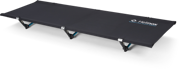 Helinox Cot One Convertible fältsäng i svart och cyan blå – ultralätt aluminiumram