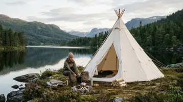 Bästa tipitältet – stämningsbild hos Tältvalet