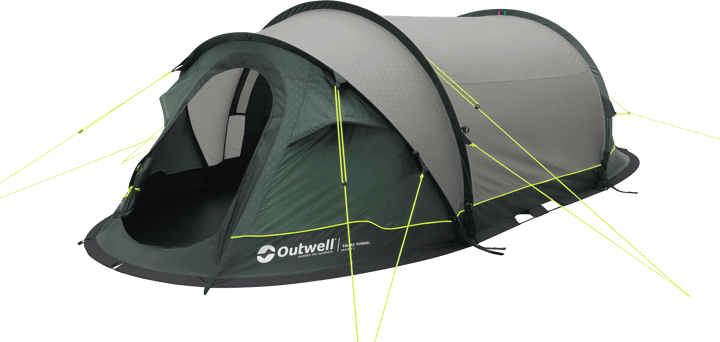 Outwell Nexion 2 Forest Green pop-up tält liggandes ihopvikt