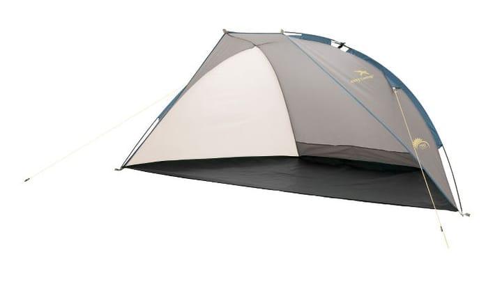 Easy Camp Beach strandskydd i grå och sandfärg upprest på strand
