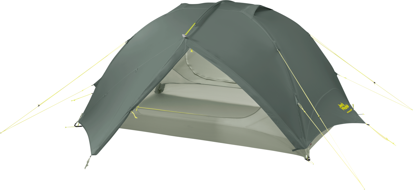 Jack Wolfskin Real Dome Lite III kupoltält i grönt