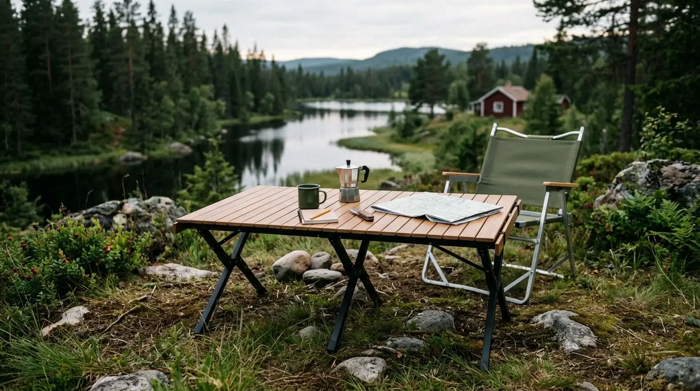 Bästa campingbordet – stämningsbild hos Tältvalet