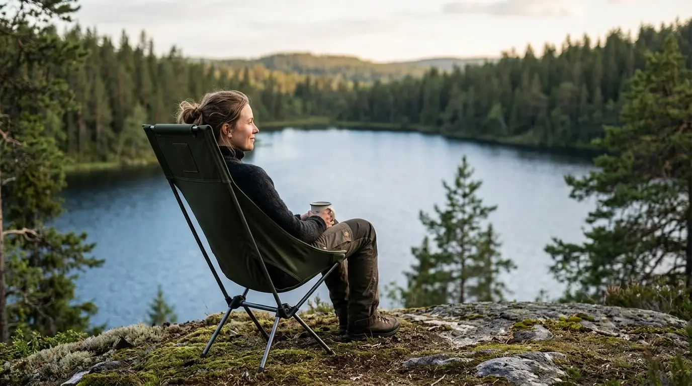 Bästa campingstolen – stämningsbild hos Tältvalet