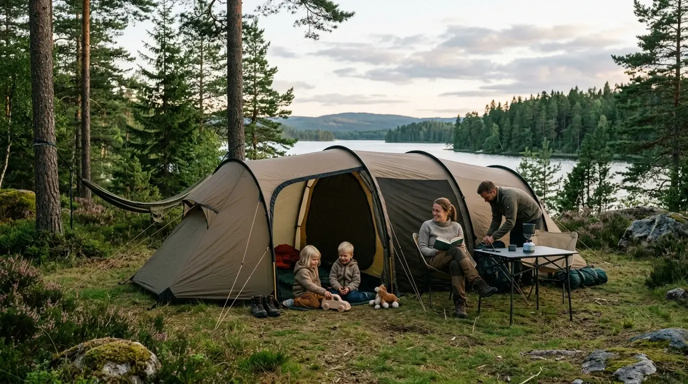 Bästa familjetält – stämningsbild hos Tältvalet