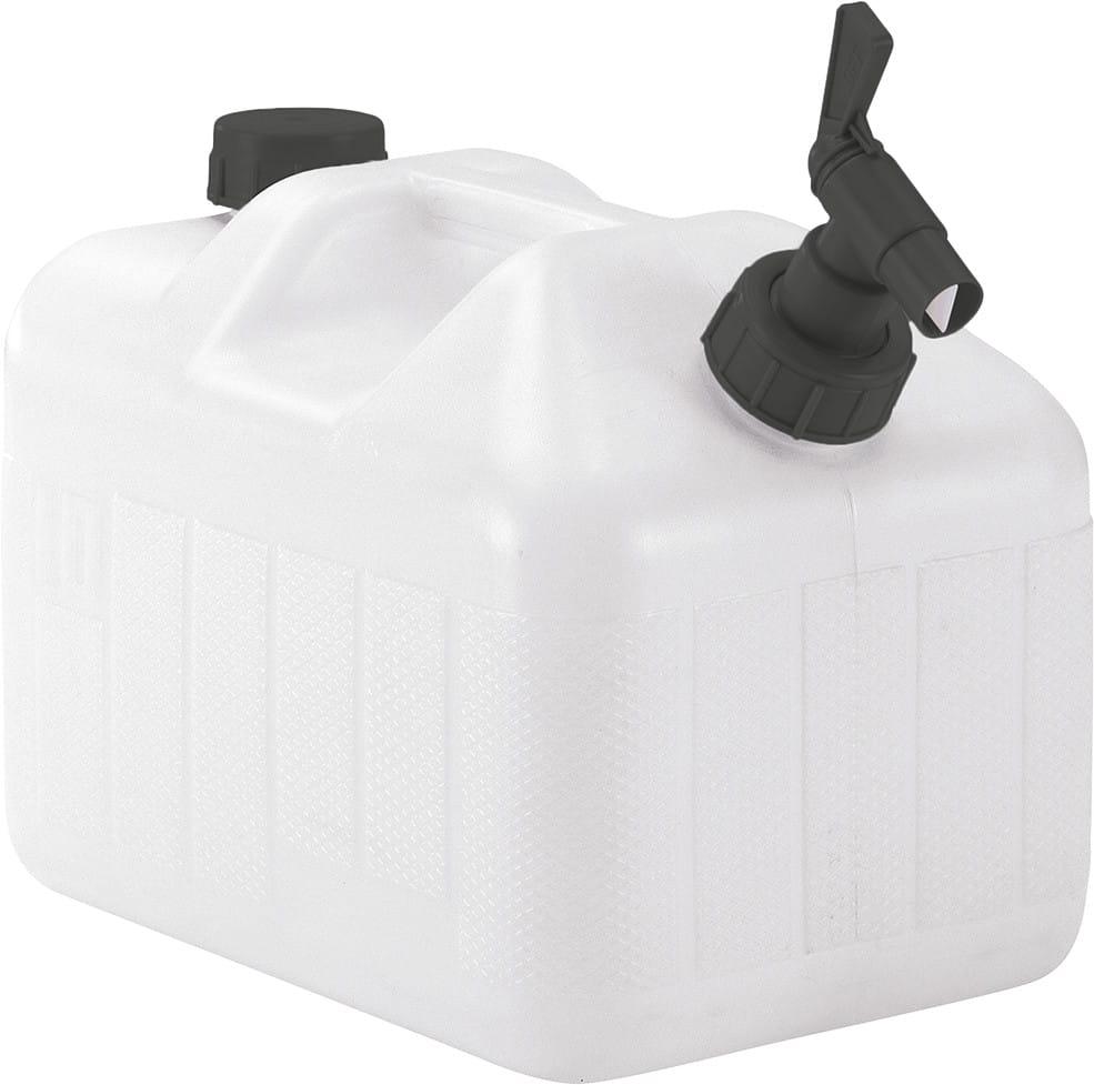 Easy Camp Thyme Jerry Can 10L transparent dricksvattensdunk med kran och bärhandtag